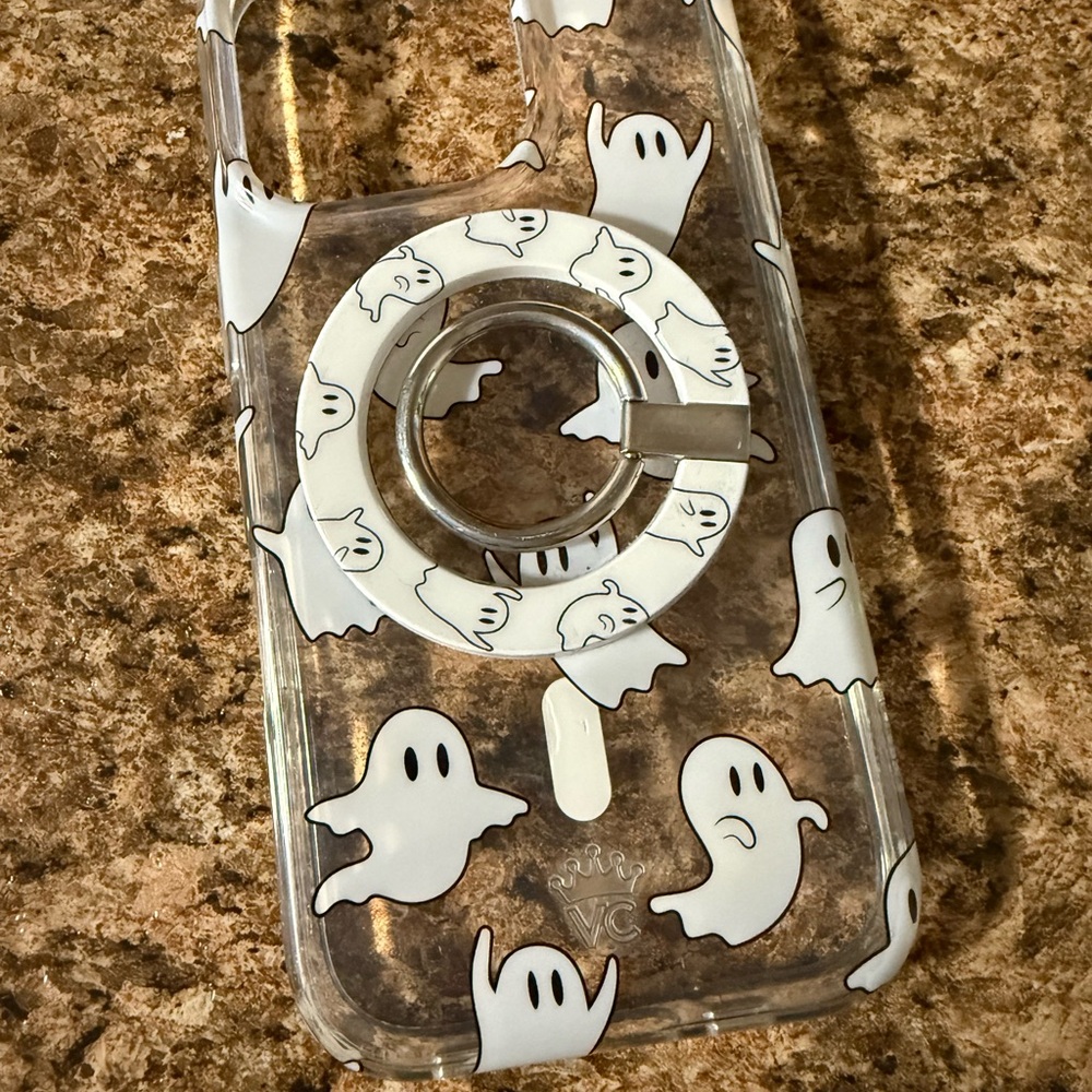 Velvet Caviar Clear Ghost Phone Case with Ring Holder